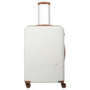 Travelite Bali - 4 - Rollen - Trolley L 77 cm (weiß/cognac) - Markenkoffer
