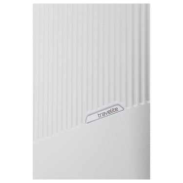 Travelite Bali - 4 - Rollen - Trolley M 67 cm (weiß/cognac) - Markenkoffer