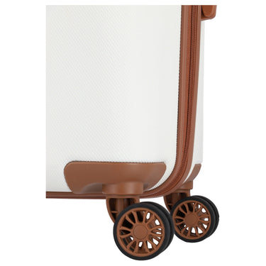 Travelite Bali - 4 - Rollen - Trolley M 67 cm (weiß/cognac) - Markenkoffer