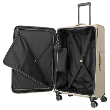 Travelite BARBARA Stepp - 4 - Rollen - Trolley L 80 cm (satin nude, 80 cm) - Markenkoffer