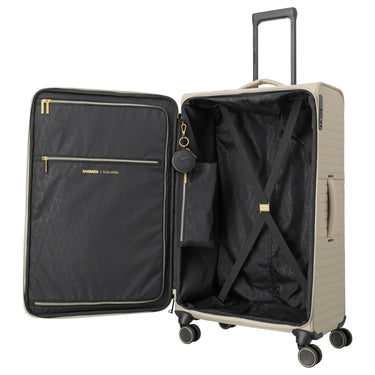 Travelite BARBARA Stepp - 4 - Rollen - Trolley L 80 cm (satin nude, 80 cm) - Markenkoffer