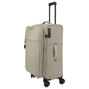 Travelite BARBARA Stepp - 4 - Rollen - Trolley M 68 cm erw. (satin nude, 68 cm) - Markenkoffer
