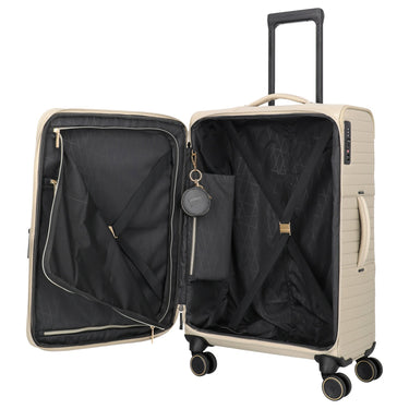 Travelite BARBARA Stepp - 4 - Rollen - Trolley M 68 cm erw. (satin nude, 68 cm) - Markenkoffer