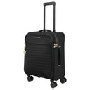 Travelite BARBARA Stepp - 4 - Rollen - Trolley S 55 cm erw. (schwarz, 55 cm) - Markenkoffer