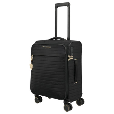 Travelite BARBARA Stepp - 4 - Rollen - Trolley S 55 cm erw. (schwarz, 55 cm) - Markenkoffer