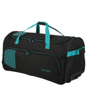 Travelite Basics Fresh - Rollenreisetasche 89L 71 cm (schwarz/petrol) - Markenkoffer