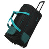 Travelite Basics Fresh - Bolsa de viaje con ruedas 71 cm (negro/petróleo)
