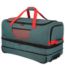 Travelite Basics - Rollenreisetasche 98/119L 70 cm erw. (grün/orange) - Markenkoffer