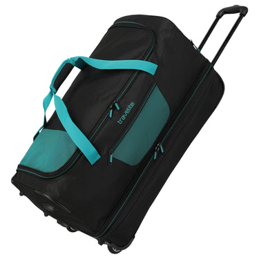 Travelite Basics - Rollenreisetasche 98/119L 70 cm erw. (schwarz/petrol) - Markenkoffer