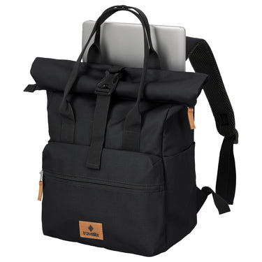 Travelite Basics Short Handle - Rolltop Rucksack 46 cm erw. (black) - Markenkoffer
