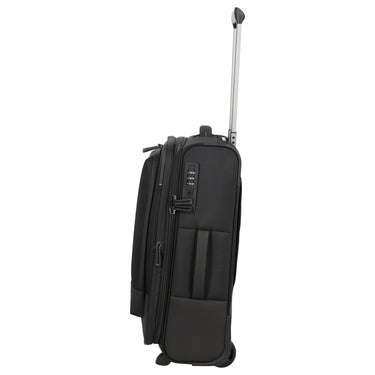 Travelite Crosslite - 2 - Rollen - Kabinentrolley S 54 cm erw. (black) - Markenkoffer
