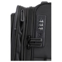 Travelite Crosslite - 2 - Rollen - Kabinentrolley S 54 cm erw. (black) - Markenkoffer