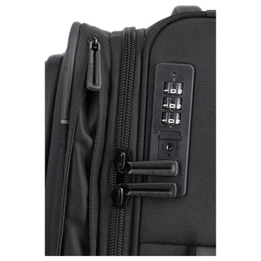 Travelite Crosslite - 2 - Rollen - Kabinentrolley S 54 cm erw. (black) - Markenkoffer