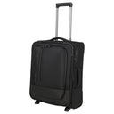 Travelite Crosslite - 2 - Rollen - Kabinentrolley S 54 cm erw. (black) - Markenkoffer