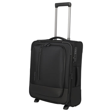 Travelite Crosslite - 2 - Rollen - Kabinentrolley S 54 cm erw. (black) - Markenkoffer