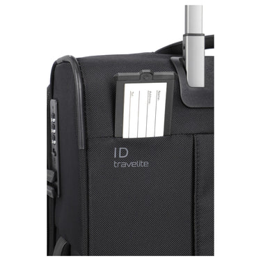 Travelite Crosslite - 2 - Rollen - Kabinentrolley S 54 cm erw. (black) - Markenkoffer
