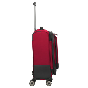 Travelite Crosslite - 4 - Rollen - Kabinentrolley S 55 cm erw. (red) - Markenkoffer