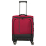 Travelite Crosslite - 4 - Rollen - Kabinentrolley S 55 cm erw. (red) - Markenkoffer