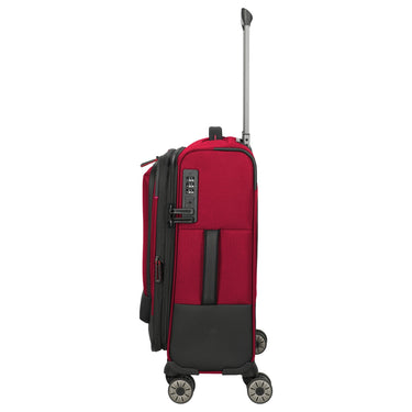 Travelite Crosslite - 4 - Rollen - Kabinentrolley S 55 cm erw. (red) - Markenkoffer