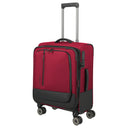 Travelite Crosslite - 4 - Rollen - Kabinentrolley S 55 cm erw. (red) - Markenkoffer