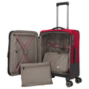 Travelite Crosslite - 4 - Rollen - Kabinentrolley S 55 cm erw. (red) - Markenkoffer
