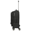 Travelite Crosslite - 4 - Rollen - Kabinentrolley S 55 cm erw. (schwarz) - Markenkoffer