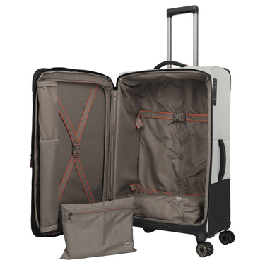 Travelite Crosslite - 4 - Rollen - Trolley L 77 cm erw. (natur) - Markenkoffer