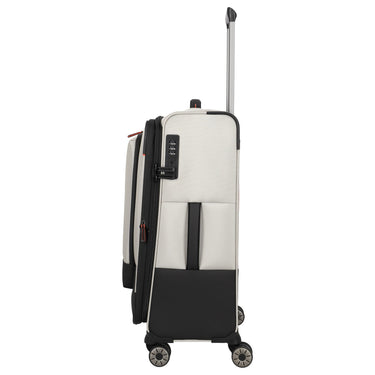 Travelite Crosslite - 4 - Rollen - Trolley M 66 cm erw. (natur) - Markenkoffer