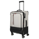 Travelite Crosslite - 4 - Rollen - Trolley M 66 cm erw. (natur) - Markenkoffer
