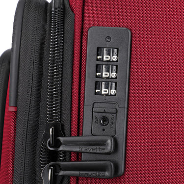 Travelite Crosslite - 4 - Rollen - Trolley M 66 cm erw. (red) - Markenkoffer