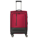 Travelite Crosslite - 4 - Rollen - Trolley M 66 cm erw. (red) - Markenkoffer