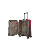 Travelite Crosslite - 4 - Rollen - Trolley M 66 cm erw. (red) - Markenkoffer