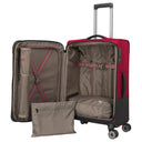 Travelite Crosslite - 4 - Rollen - Trolley M 66 cm erw. (red) - Markenkoffer