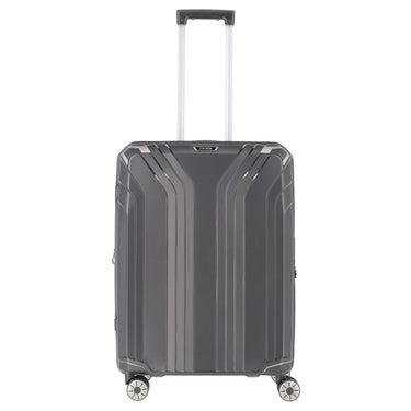 Travelite Elvaa - 4 - Rollen - Trolley M 66 cm erw (black) - Markenkoffer