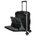 Travelite Millennium - 4 - Rollen - Kabinentrolley mit Vortasche S 55 cm (black) - Markenkoffer