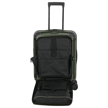 Travelite Millennium - 4 - Rollen - Kabinentrolley mit Vortasche S 55 cm (pine green) - Markenkoffer