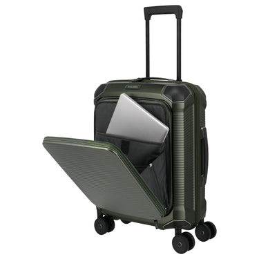 Travelite Millennium - 4 - Rollen - Kabinentrolley mit Vortasche S 55 cm (pine green) - Markenkoffer