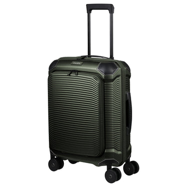 Travelite Millennium - 4 - Rollen - Kabinentrolley mit Vortasche S 55 cm (pine green) - Markenkoffer