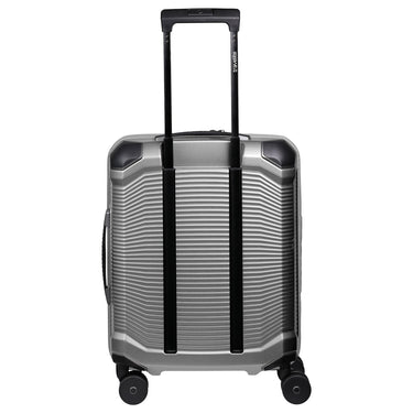 Travelite Millennium - 4 - Rollen - Kabinentrolley mit Vortasche S 55 cm (silver) - Markenkoffer