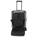 Travelite Millennium - 4 - Rollen - Kabinentrolley mit Vortasche S 55 cm (silver) - Markenkoffer