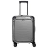 Travelite Millennium - Trolley de cabina con 4 ruedas y bolsillo delantero S 55 cm (plateado)