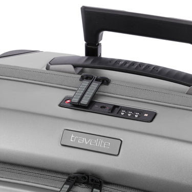 Travelite Millennium - 4 - Rollen - Kabinentrolley mit Vortasche S 55 cm (silver) - Markenkoffer