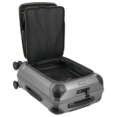 Travelite Millennium - 4 - Rollen - Kabinentrolley mit Vortasche S 55 cm (silver) - Markenkoffer