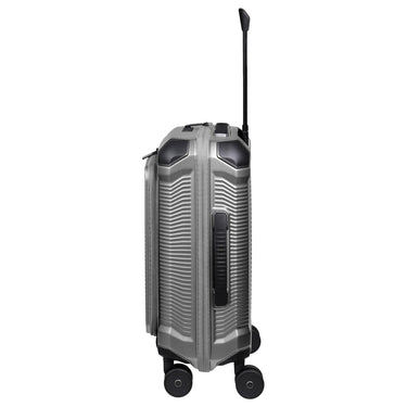 Travelite Millennium - 4 - Rollen - Kabinentrolley mit Vortasche S 55 cm (silver) - Markenkoffer