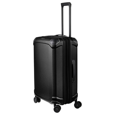 Travelite Millennium - 4 - Rollen - Trolley M 67 cm erw. (black) - Markenkoffer