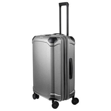 Travelite Millennium - 4 - Rollen - Trolley M 67 cm erw. (silver) - Markenkoffer