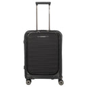 Travelite Mooby - 4 - Rollen - Kabinentrolley mit Vortasche S 55 cm (black) - Markenkoffer