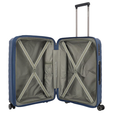 Travelite Mooby - 4 - Rollen - Trolley M 66 cm erw. (marine) - Markenkoffer
