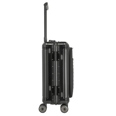 Travelite Next - 4 - Rollen - Kabinentrolley mit Vortasche S 55 cm (black) - Markenkoffer