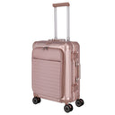 Travelite Next - 4 - Rollen - Kabinentrolley mit Vortasche S 55 cm (rose) - Markenkoffer